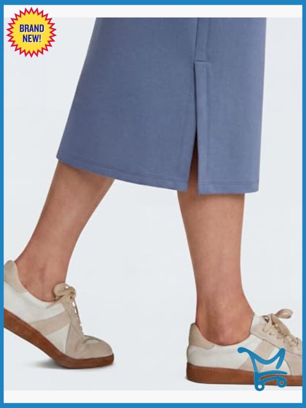 Modal Maxi Skirt with Pockets - High Rise Drawstring Lounge - Picture 6 of 6